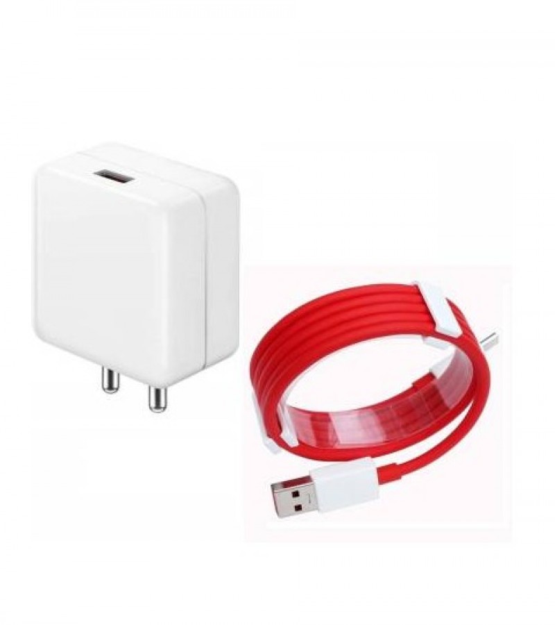 Oneplus 6 6t Cable and Charger, Dash Type CUSB Data Cable and Dash USB Power Charger AC Wall Adapter