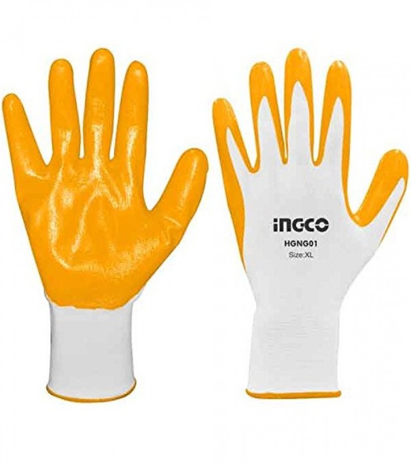 Pair of Branded Gloves for Gardening and Mechanical Work