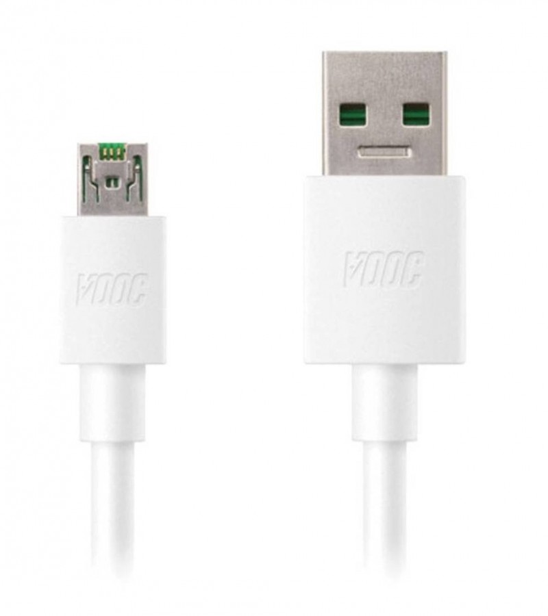 Vooc Charge Oppo Fast Charging Original Micro USB Cable White
